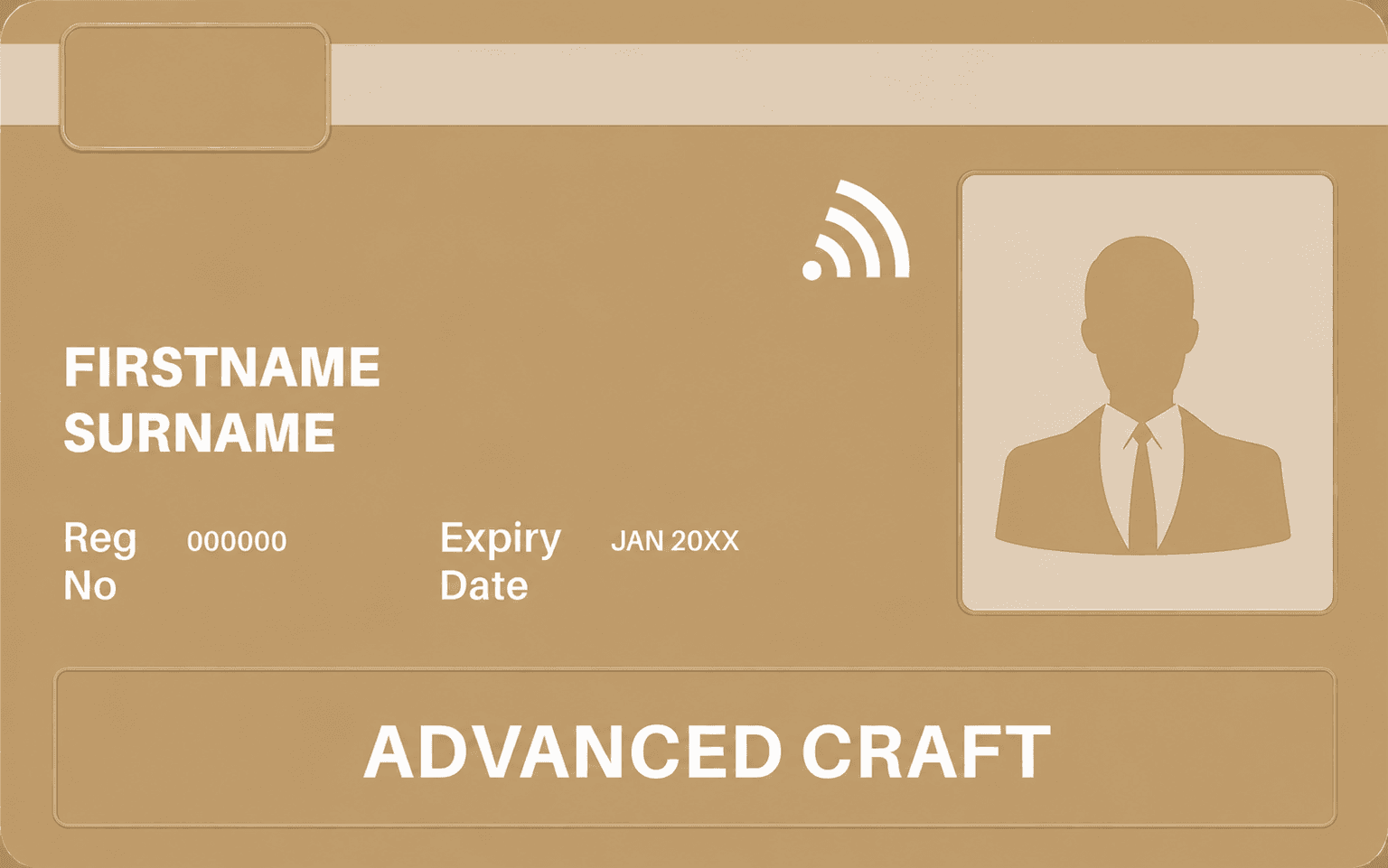 Gold Advanced Craft Card