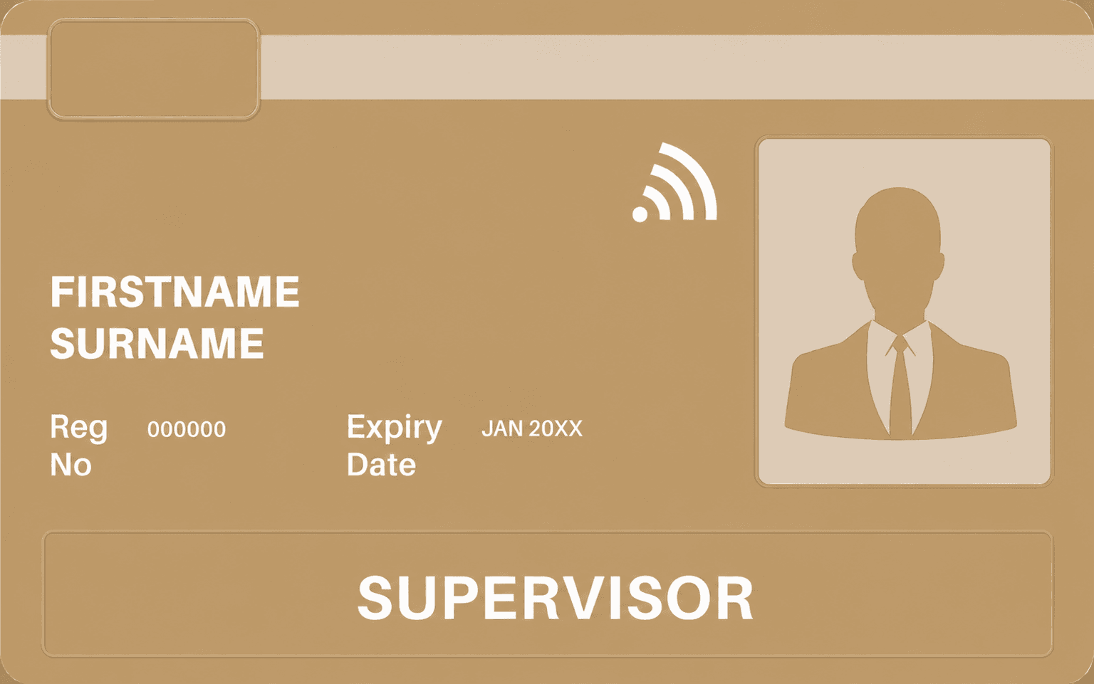 Gold Supervisory Card